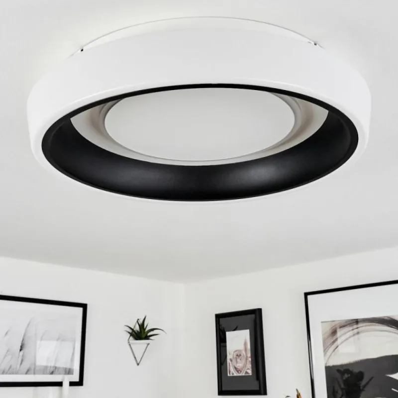 hofstein Plafonnier Mackay LED Blanc, 1 lumière, Télécommandes