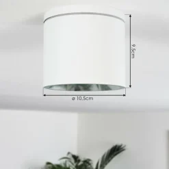 hofstein Plafonnier Macoupin Blanc, 1 lumière