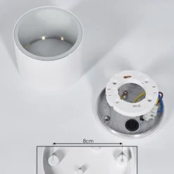 hofstein Plafonnier Macoupin Blanc, 1 lumière