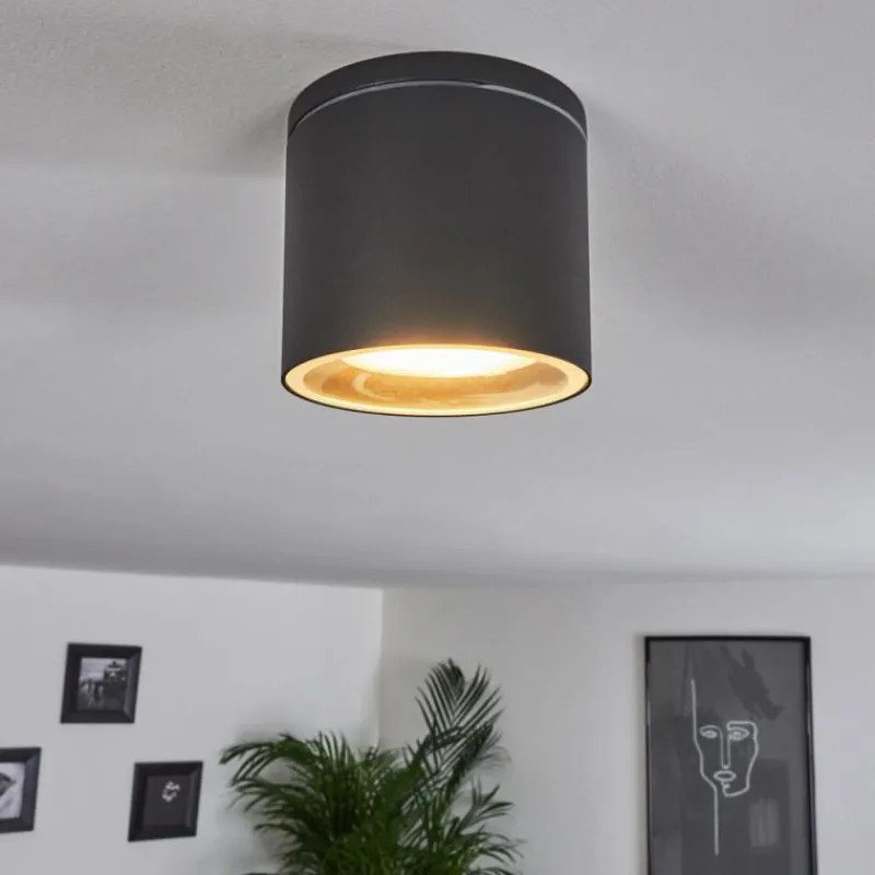 hofstein Plafonnier Macoupin Noir, 1 lumière