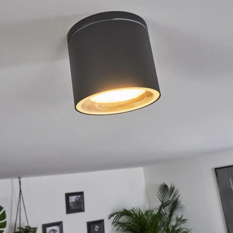 hofstein Plafonnier Macoupin Noir, 1 lumière