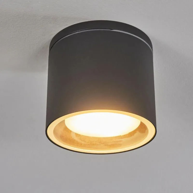 hofstein Plafonnier Macoupin Noir, 1 lumière