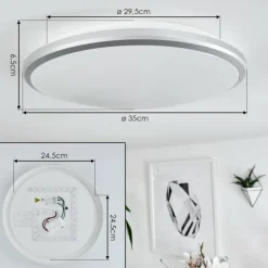 hofstein Plafonnier Magdala LED Blanc, 1 lumière