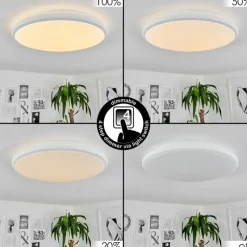 hofstein Plafonnier Magdala LED Blanc, 1 lumière