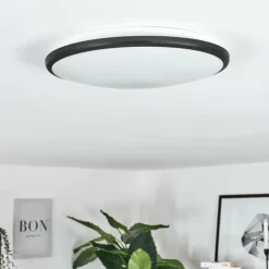 hofstein Plafonnier Magdala LED Noir, Blanc, 1 lumière