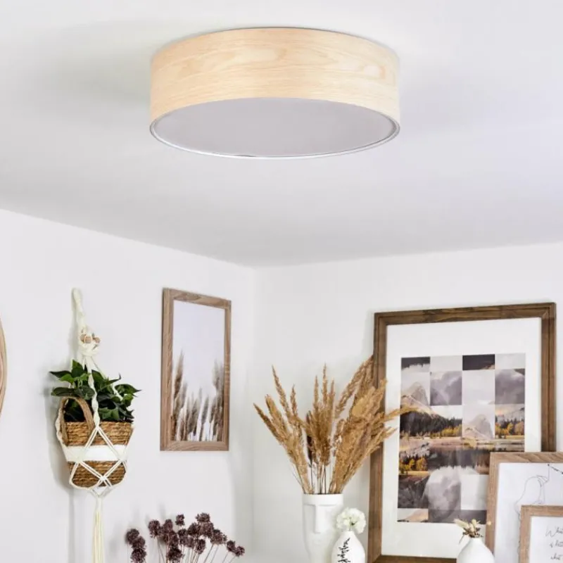 hofstein Plafonnier Magdalena Écru, Blanc, 2 lumières