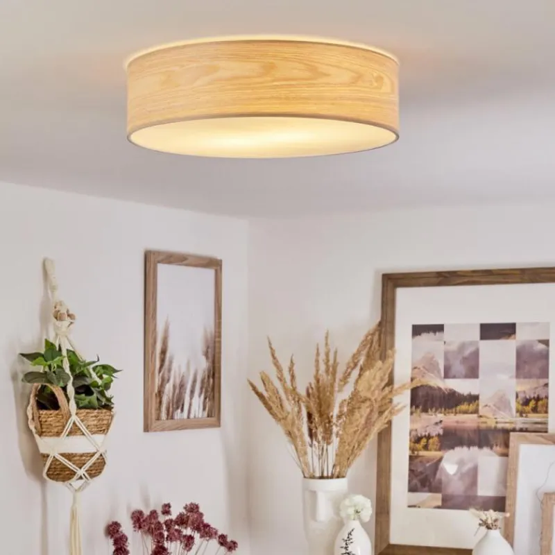 hofstein Plafonnier Magdalena Écru, Blanc, 2 lumières