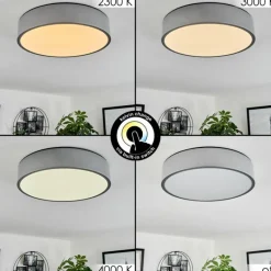 hofstein Plafonnier Maho LED Aluminium, 1 lumière* Éclairage Led