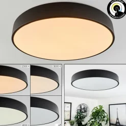 hofstein Plafonnier Maho LED Noir, 1 lumière* Éclairage Led