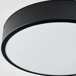 hofstein Plafonnier Maho LED Noir, 1 lumière