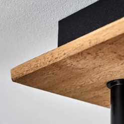 Lampes Vintages & Rétros-hofstein Plafonnier Maidford Bois foncé, Noir, 4 lumières