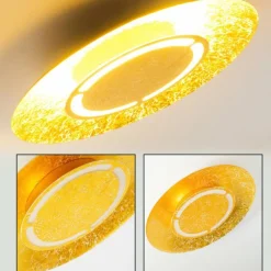 Lampes Dorées-hofstein Plafonnier Mala LED Or, 1 lumière