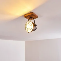 hofstein Plafonnier Malix Brun, Noir, 1 lumière