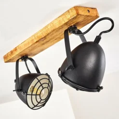 hofstein Plafonnier Malix Brun, Noir, 2 lumières