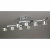 Luminaires Mantra Plafonnier Mantra Cuadrax Chrome, 8 lumières