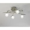 Luminaires Mantra Plafonnier Mantra Loop Nickel mat, 4 lumières