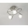 Luminaires Mantra Plafonnier Mantra LOOP Nickel mat, 3 lumières