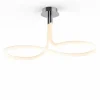 Luminaires Mantra Plafonnier Mantra NUR LINE LED Chrome, Blanc, 1 lumière* Éclairage Led