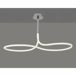 Luminaires Mantra Plafonnier Mantra NUR LINE LED Chrome, Blanc, 1 lumière* Éclairage Led
