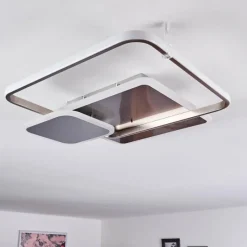 hofstein Plafonnier ManzanalesÂ  LED Chrome, 1 lumière, Télécommandes