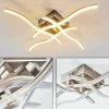 hofstein Plafonnier Mapleton LED Nickel mat, 4 lumières