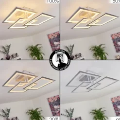 hofstein Plafonnier Marcus LED Argenté, 1 lumière