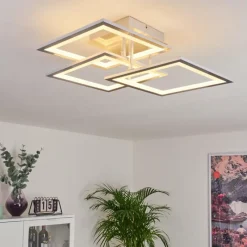 hofstein Plafonnier Marcus LED Argenté, 1 lumière