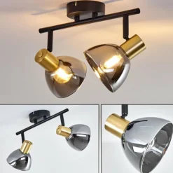 hofstein Plafonnier Mariefred Noir, 2 lumières