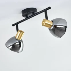 hofstein Plafonnier Mariefred Noir, 2 lumières