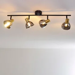 hofstein Plafonnier Mariefred Noir, 4 lumières