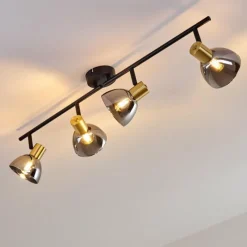 hofstein Plafonnier Mariefred Noir, 4 lumières