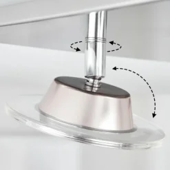 hofstein Plafonnier Marsen LED Nickel mat, 4 lumières, Télécommandes, Changeur de couleurs