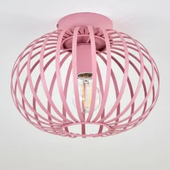 Lampes Vintages & Rétros-hofstein Plafonnier Mattmar Rose, 1 lumière