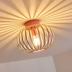 Lampes Vintages & Rétros-hofstein Plafonnier Mattmar Rose, 1 lumière