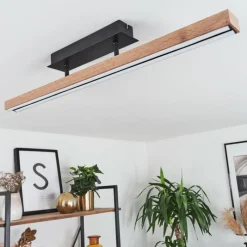 hofstein Plafonnier Maumela LED Noir, 1 lumière