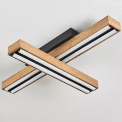 hofstein Plafonnier Maumela LED Noir, 1 lumière