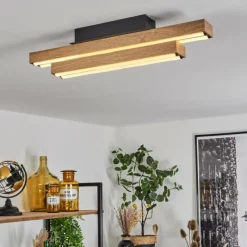 hofstein Plafonnier Maumela LED Noir, 1 lumière