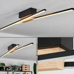 hofstein Plafonnier Meiral LED Écru, Noir, 2 lumières