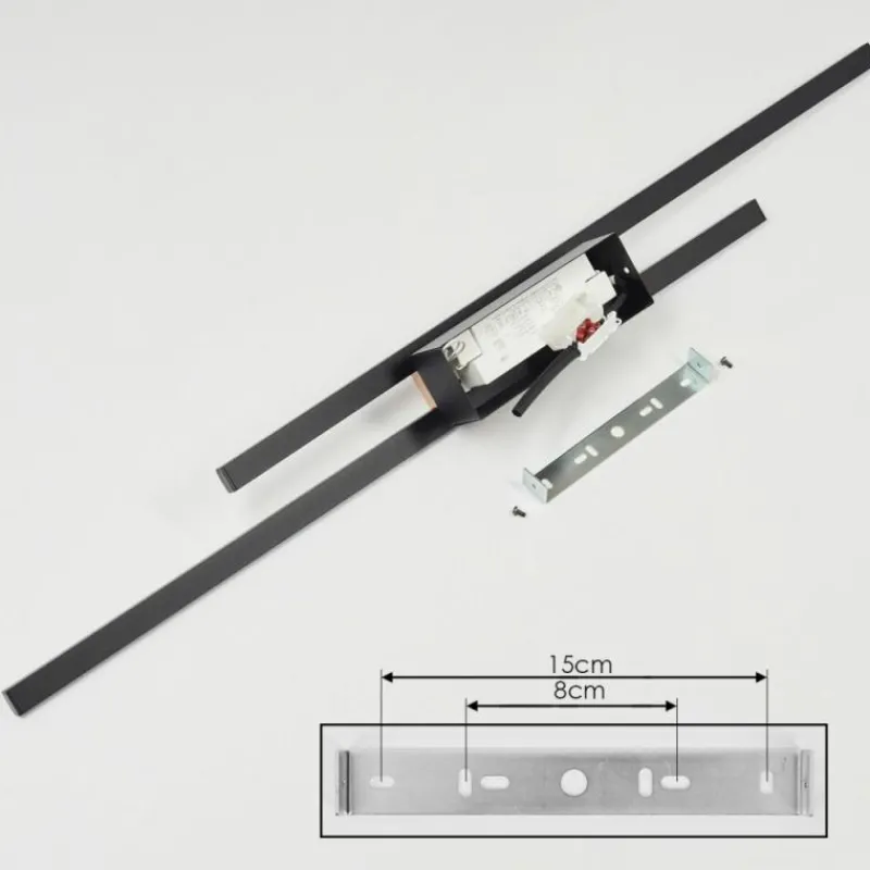 hofstein Plafonnier Meiral LED Écru, Noir, 2 lumières