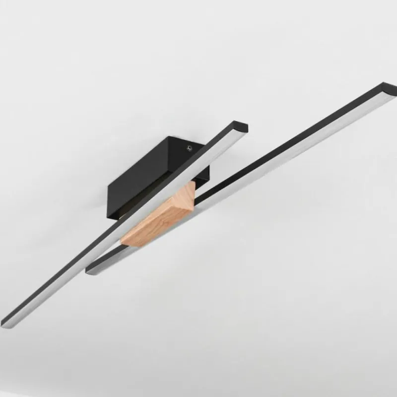 hofstein Plafonnier Meiral LED Écru, Noir, 2 lumières