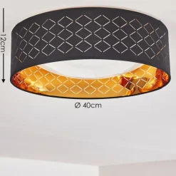 Lampes En Tissu-hofstein Plafonnier Meldal LED Blanc, 1 lumière