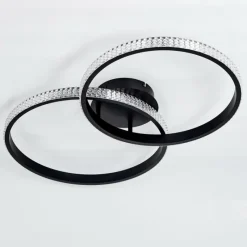 hofstein Plafonnier Melosa LED Noir, Blanc, 1 lumière