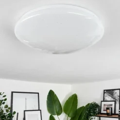 hofstein Plafonnier Melres LED Blanc, 1 lumière, Télécommandes