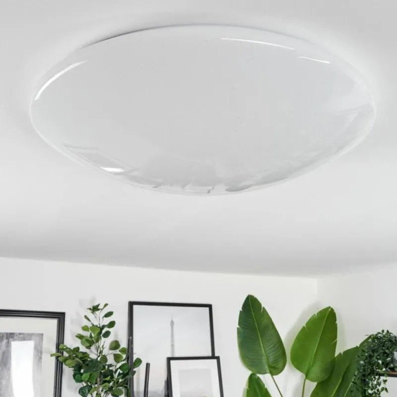 hofstein Plafonnier Melres LED Blanc, 1 lumière, Télécommandes