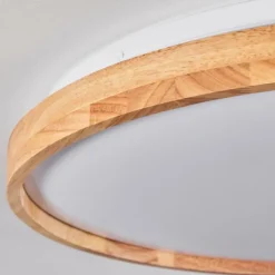 Luminaires Scandinaves-hofstein Plafonnier Menthonnex LED Blanc, 1 lumière, Télécommandes