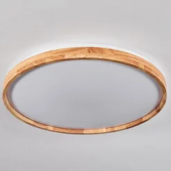 Luminaires Scandinaves-hofstein Plafonnier Menthonnex LED Blanc, 1 lumière, Télécommandes