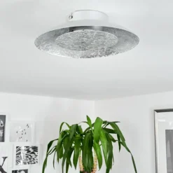 hofstein Plafonnier Merlo LED Argenté, 1 lumière