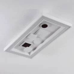 hofstein Plafonnier Minichu LED Noir, Blanc, 1 lumière, Télécommandes