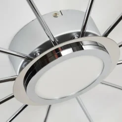 hofstein Plafonnier Mirror LED Chrome, 1 lumière, Télécommandes* Éclairage Led