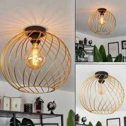 Lampes Vintages & Rétros-hofstein Plafonnier Miton Laiton, 1 lumière